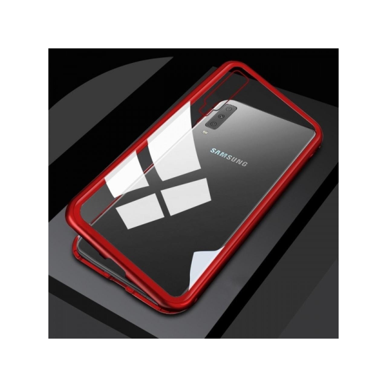 Thumbnail - G-Case Samsung Galaxy A50 Aluminium Magnetic Glass Backcover Hülle (Samsung Galaxy A50), Smartphone Hülle, Rot