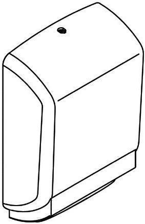 Actual product image Hewi Paper towel dispenser SERIES 477 approx. 450 tissues pure white