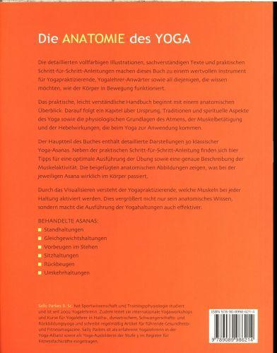 Produktbild Die Anatomie des Yoga (Deutsch, Sally Parkes, 2016)