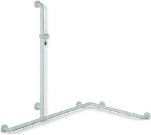 Produktbild Hewi Duschhandlauf SERIE 801 se 110cm waagerecht 1185mm + 762mm umbra (118.50 x 110 cm)