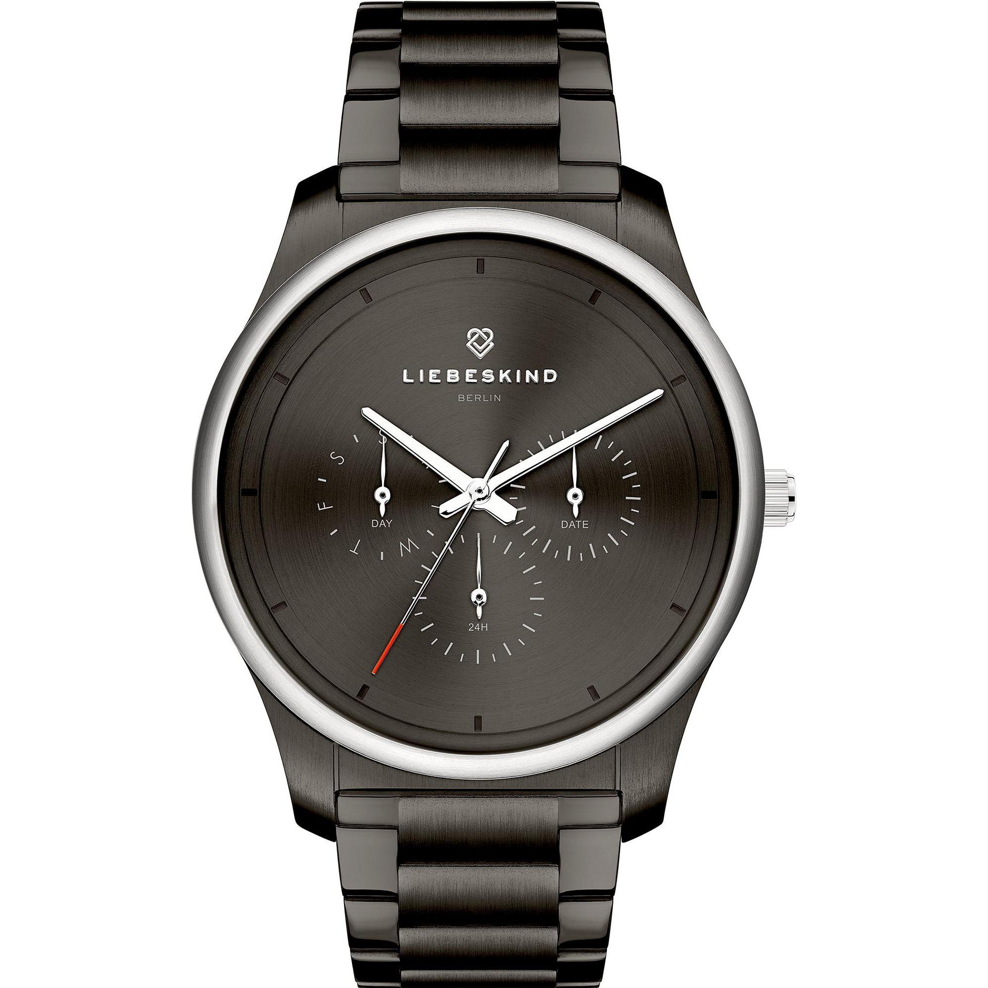 Liebeskind Berlin, Armbanduhr, Damenuhr, Grau, (Analoguhr, 40 mm)