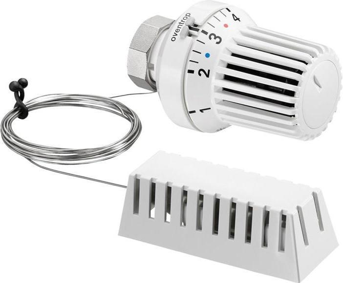 Actual product image Oventrop OV Thermostat Uni XH white, 7-28 degreesC Capillary tube 5000mm