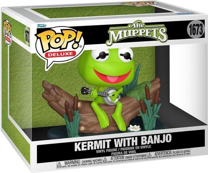 Actual product image Funko POPS Deluxe The Muppets Kermit w/Banjo