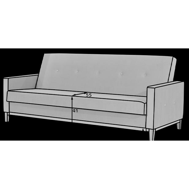 Thumbnail - ELTAP, Sofa, Selene (3-Sitzer, Bettsofa)