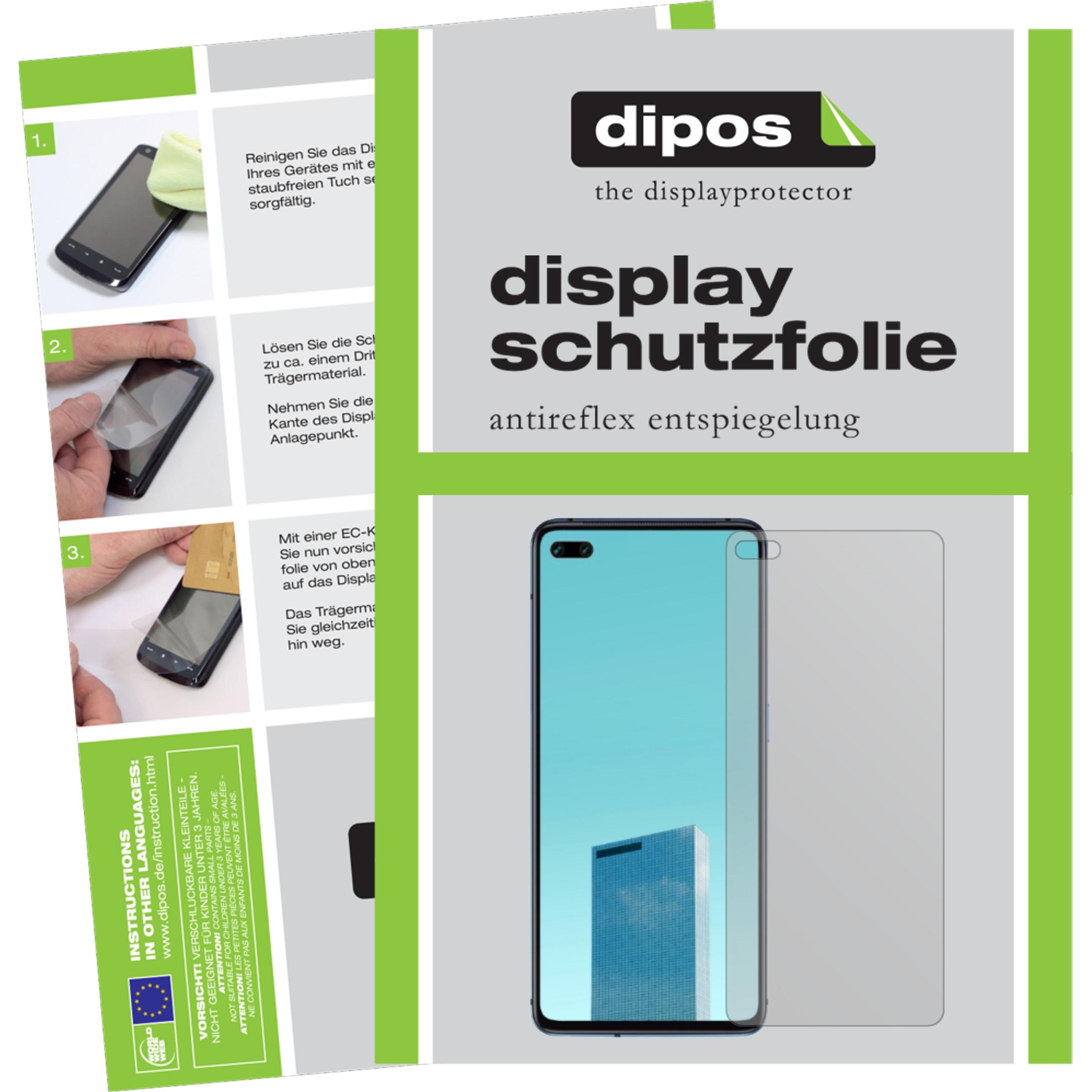 Dipos Displayschutzfolie Antireflex (2 Stück, Oppo A92s), Smartphone Schutzfolie, Transparent