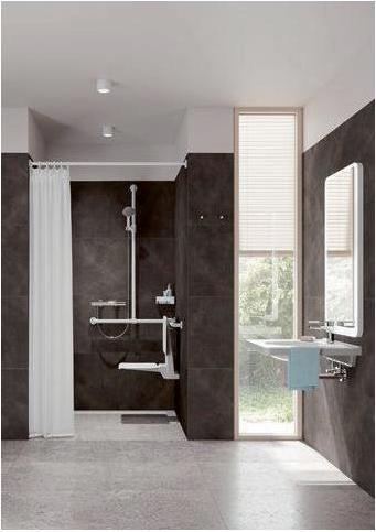 Produktbild Hewi Vorhangstange 1000mm, Edelstahl weiss tiefmatt