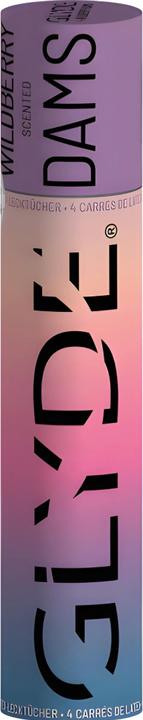 Glyde - Dighe Lamine Lattice Sesso Orale More Selvatiche (4 pz.)