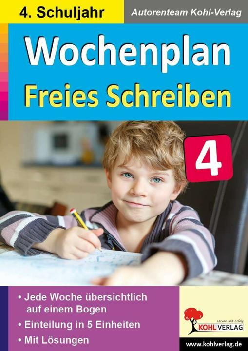 Produktbild Wochenplan Freies Schreiben / Klasse 4 (Deutsch, Mila Müller, 2021)