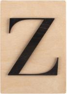 Actual product image Rayher Wooden letter Z, FSC Mixed Credit, black