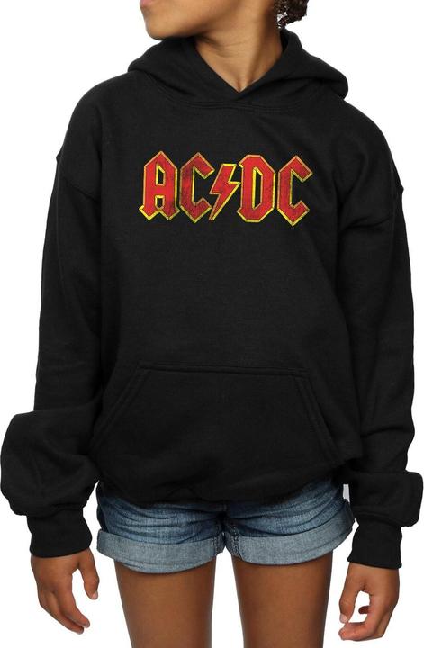 Produktbild AC/DC Distressed Red Logo Kapuzenpullover Mädchen (116)