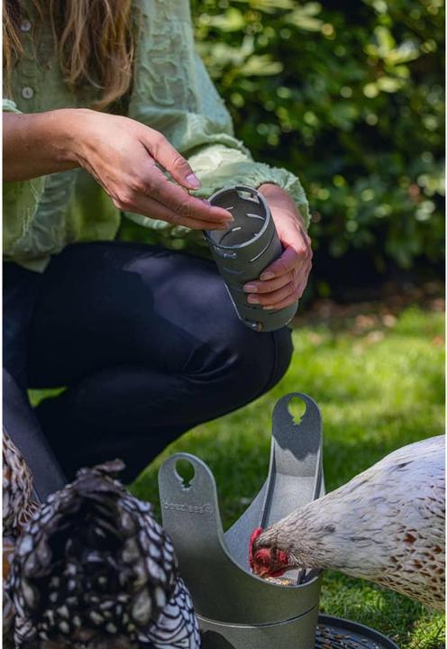 Actual product image Beeztees Feeding Station Chickens Play and Snack Tower, Grey