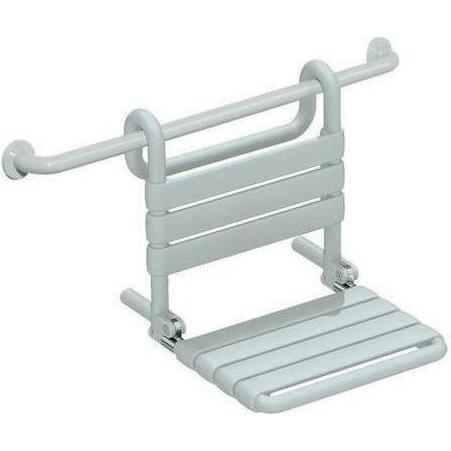 Hewi, Badewannensitz + Duschhocker, Einhängesitz SERIE 801 448x393x504mm, klappbar lichtgrau (150 kg)