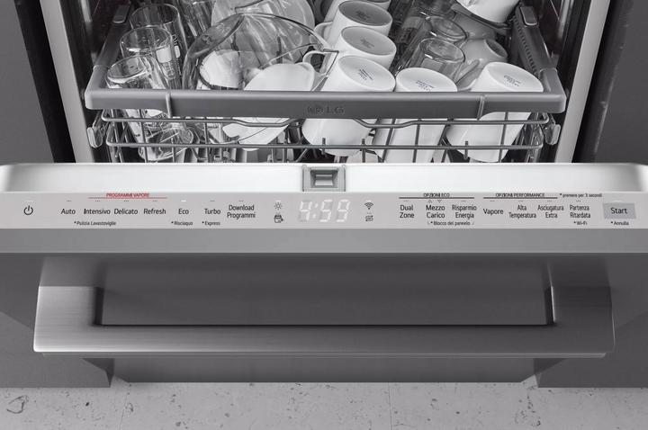 Immagine prodotto LG QuadWash DB365TXS Lavastoviglie a scomparsa totale Classe B 14 coperti Vapore Wi-Fi