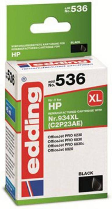 Produktbild Edding Druckerpatrone ersetzt 934XL (C2P23AE) (BK)