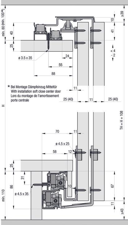 Actual product image HAWA Sliding door fittings -Combino 80 H FS ul, Forslide