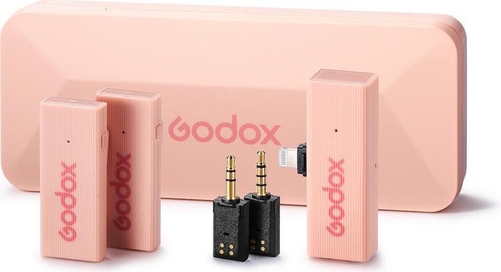 Actual product image Godox MoveLink Mini Lightning Kit 2 2.4 GHz 1 receiver and 2 transmitters pink (novelty)