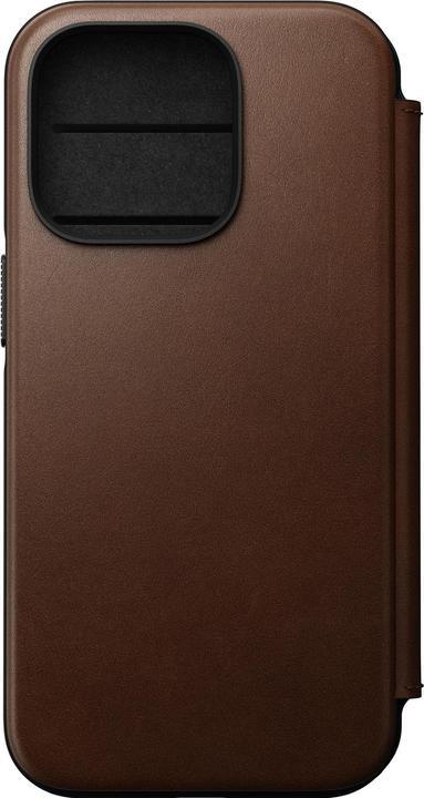 Produktbild Nomad Book Cover Modern Leather Folio iPhone 14 Pro Braun (Apple iPhone 14 Pro)