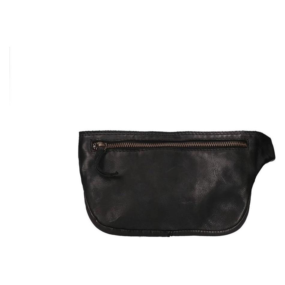 Bear Rock, Unisex, Handtas, Bear Design Heuptasje / Crossbodytas / Festivaltasje - Leer - Emmi - Zwart, Zwart