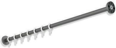 Hewi Vorhangstange 1m ES dunkelgrau Perlglimmer tiefmatt