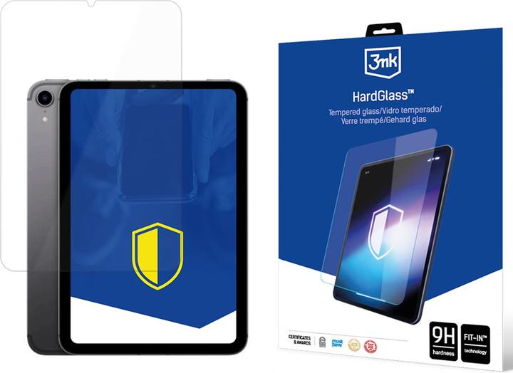 3MK HardGlass tempered glass for iPad mini 8.3 2021 (6th gen.) / iPad mini 8.3 2024 (7th gen.) (Apple iPad mini 2015, Apple iPad mini 2019, Apple iPad mini 2021)