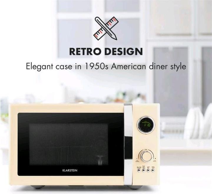 Actual product image Klarstein Fine Dinesty 2in1 Microwave Cream (23 l)