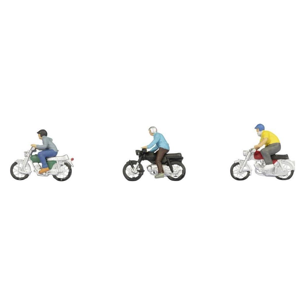 Noch Mopedfahrer H0 (H0 NOCH Figuren Mopedfahrer 15907)