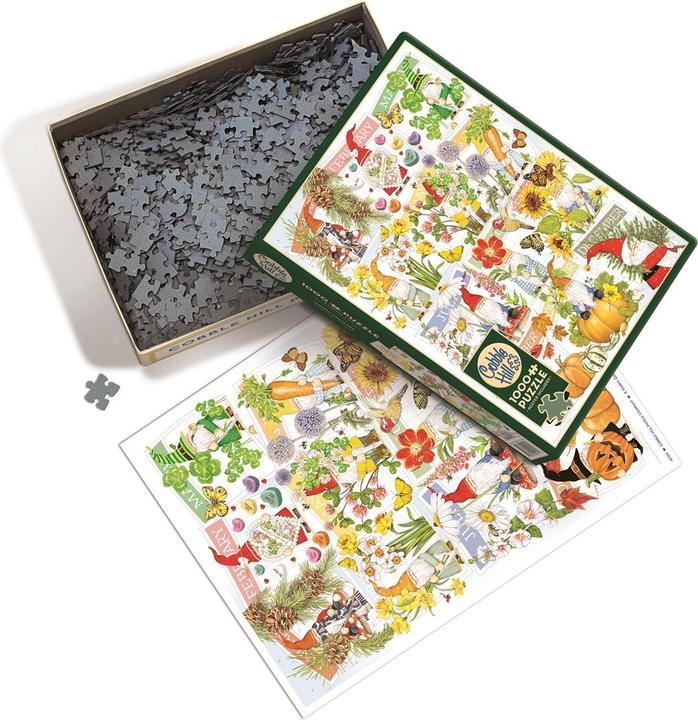 Actual product image Cobble Hill Puzzle 1000 pieces A Happy Gnome Life (1000 pieces)