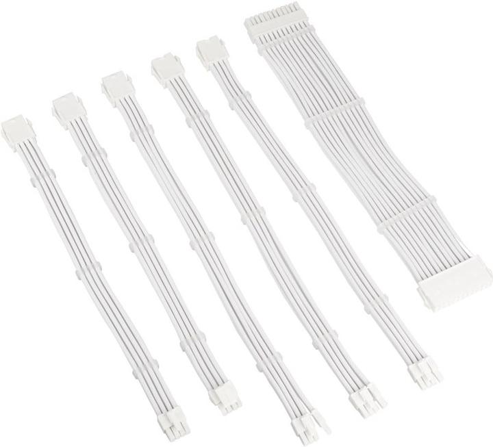 Actual product image Kolink Core Adept Braided Cable Extension Kit - White