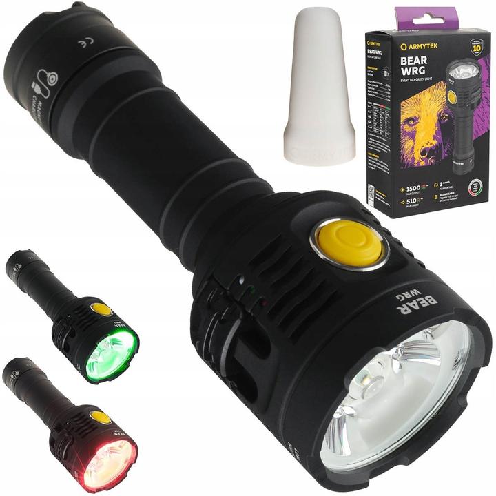 Actual product image ArmyTek Bear WRG torch (12.20 cm, 1500 lm)