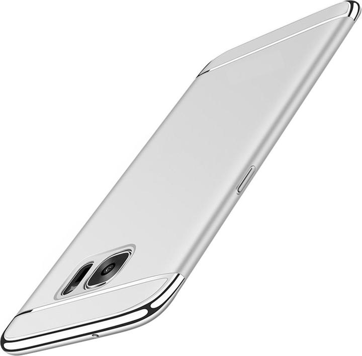 Produktbild König Design Handy Hülle Schutz Case für Samsung Galaxy A5 2016 Bumper 3 in 1 Cover Silber (Samsung Galaxy A5 (2016))