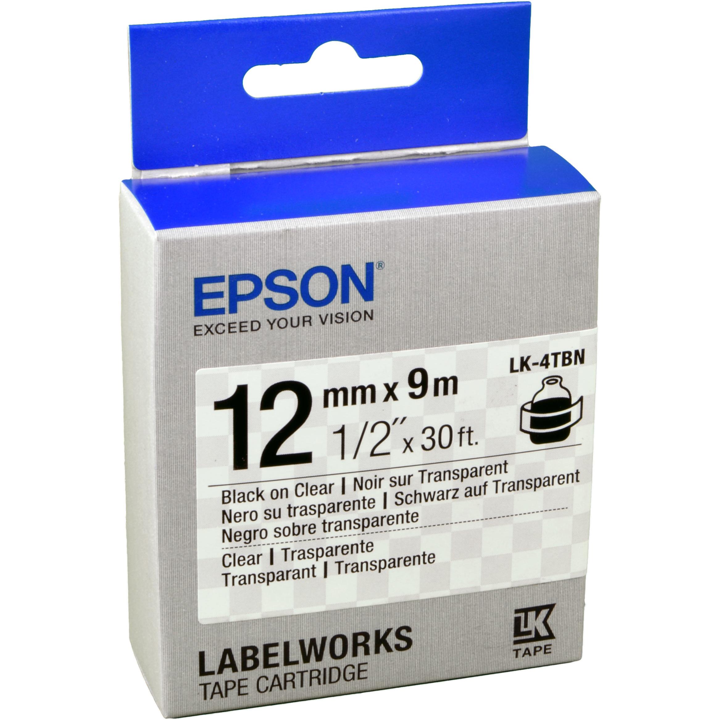 Epson, Beschriftungsband, Etikettenkassette Lk-4tbn (1.20 cm, Schwarz)