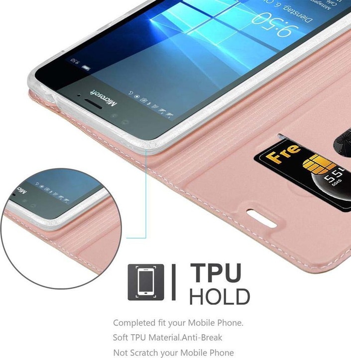 Actual product image Cadorabo Book Classy Style Cover (Microsoft Lumia 950)
