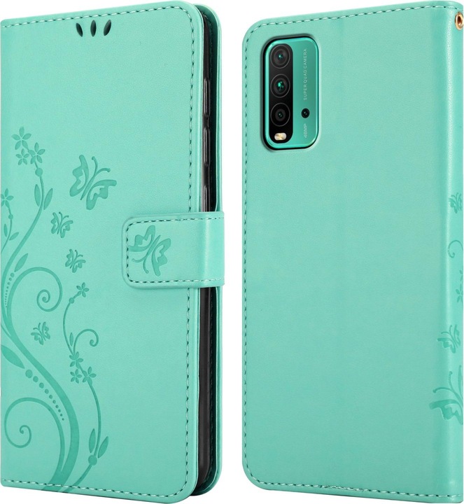 Actual product image Cadorabo Flower Book cover (Xiaomi Redmi 9T, Xiaomi Poco M3)