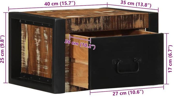 Immagine prodotto vidaXL Nachttisch (40 x 35 x 25 cm)