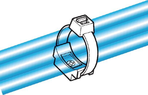 Produktbild HellermannTyton LKCSF1-PA66-BK(100) Bef.- sockel 40x19mm schwarz 151-27202 (Befestigungsschlaufen, 40 mm, 1 Stk.)