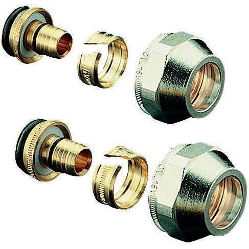 Oventrop OV Klemmringverschraubung Cofit S 2-f f AG 3/4Zoll Euroko. 14x2,0mmxG 3/4Z, Zubehör Heizen