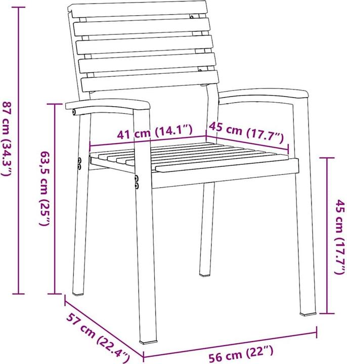 Produktbild vidaXL Garten Essgruppe