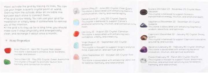 Produktbild Something Different KristallGitter Astrologie Rad Set