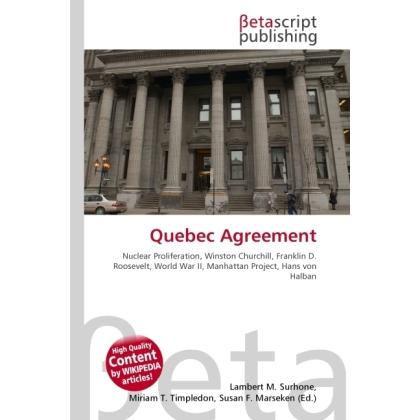 Quebec Agreement, Fachbücher