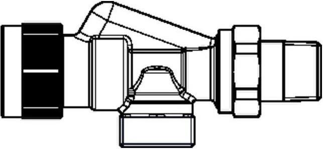 Produktbild Oventrop OV Thermostatventil Baureihe A 3/4Zoll AGx1/2Zoll AG Vorl.Ax. DN 15 kvs