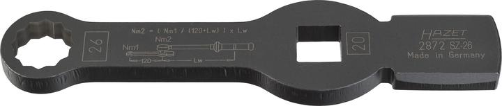Image du produit HAZET Clé polygonale à frapper ∙ à 12 pans ∙ avec 2 surfaces de frappe 2872SZ-26 ∙ Carré creux 20 m… (26 mm)