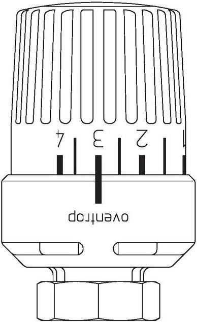Actual product image Oventrop OV Thermostat Uni RTLH anthracite, setpoint 10-70 degreesC