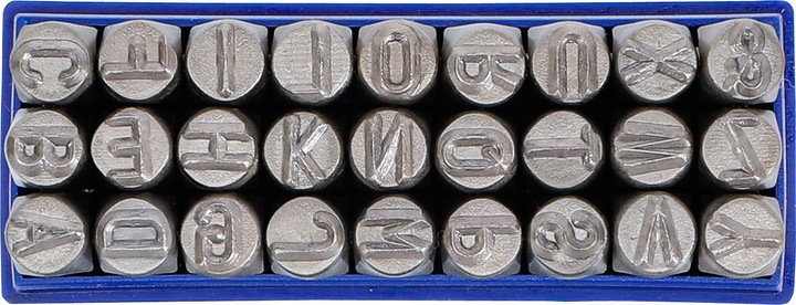 Actual product image BGS Letter Punch Set 8 mm