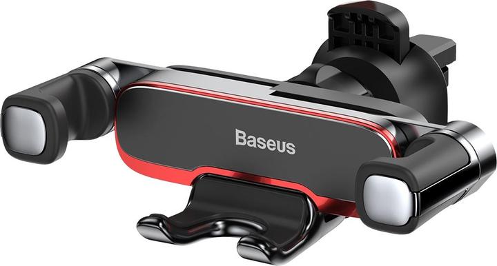 Produktbild Baseus Autohalterung Herr Hui schwarz am Kühlergrill des Autos