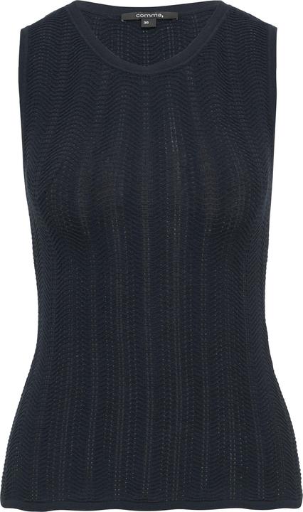 Actual product image Comma Strickpullunder Slim-Fit-Stricktop mit Strukturmuster (40)