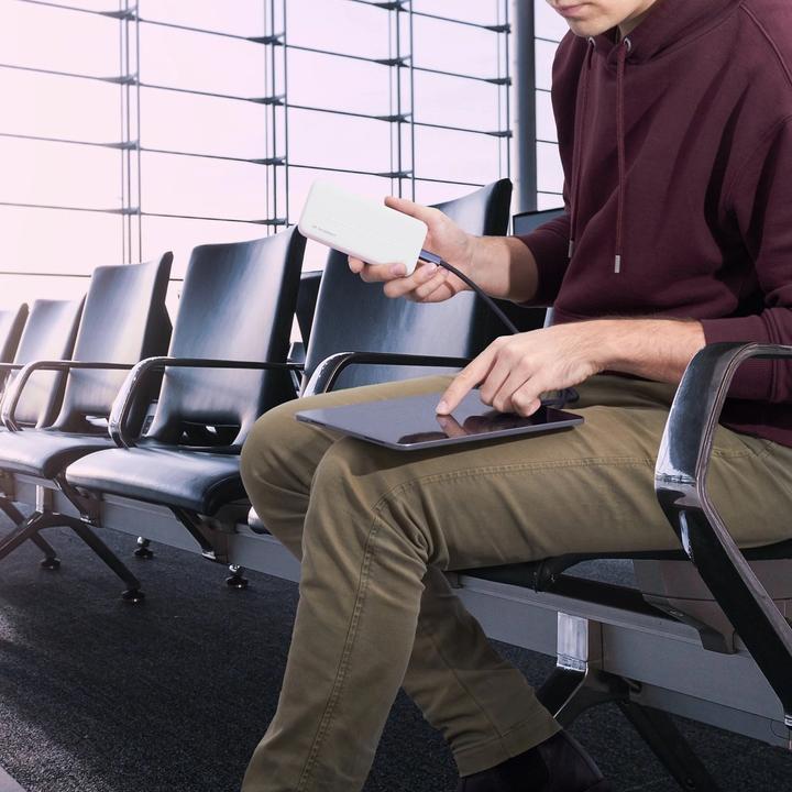 Immagine prodotto Wozinsky powerbank Li-Po 10000mAh 2 x USB bianco (WPBWE1) (10000 mAh, 10 W, 37 Wh)