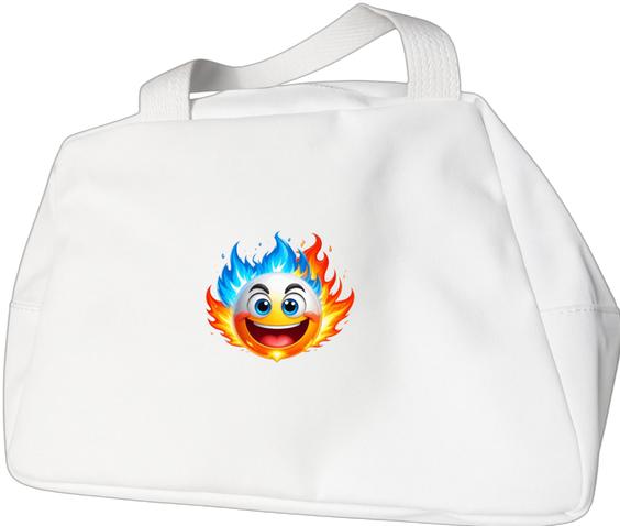 Produktbild Bügelbilder Schulrucksack-Set Comic Fireball mit Gesicht