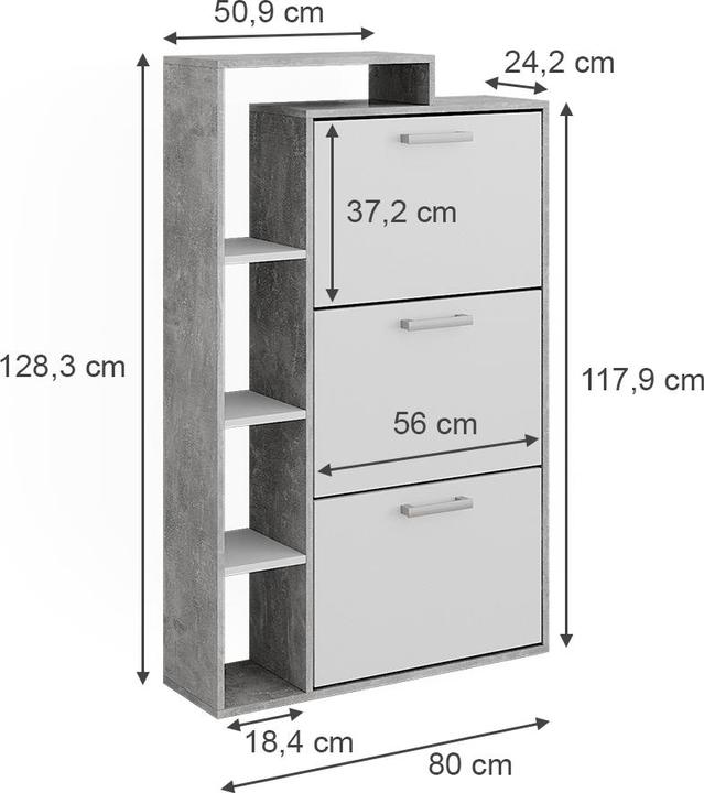 Produktbild Vicco Orlando (80 x 128.3 x 24.2 cm)