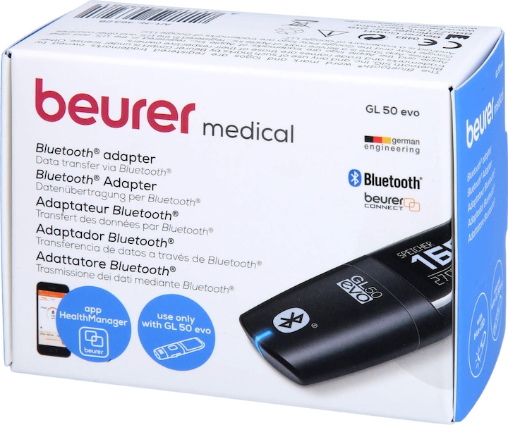 Produktbild Beurer Bluetooth Adapter für Blutzuckermessgerät GL 50 evo (Blutzuckermessgerät)