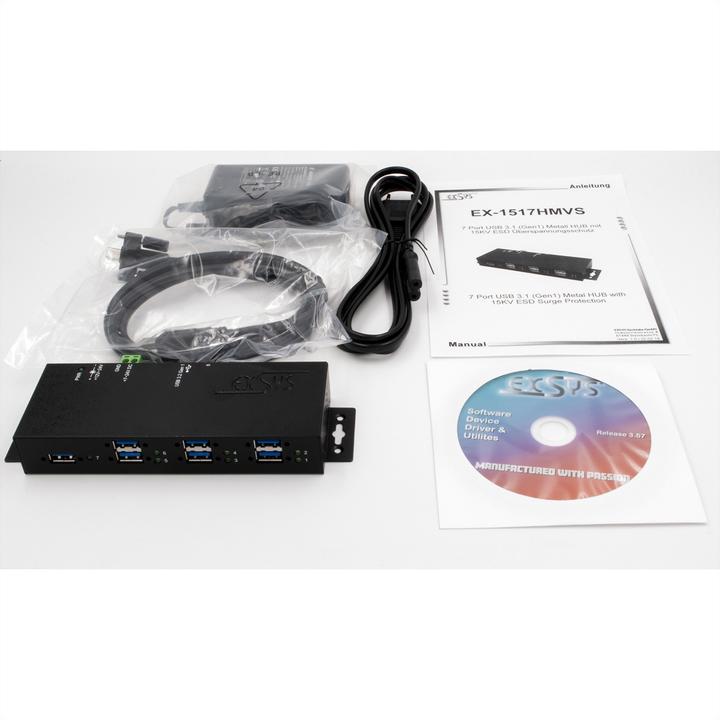 Immagine prodotto Exsys Hub USB EX-1517HMVS (USB-B, 7 porte)